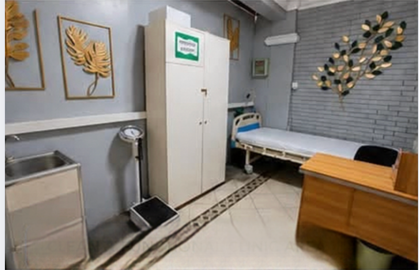 Medical check-up room at Eye of Hope Rehabilitation Center